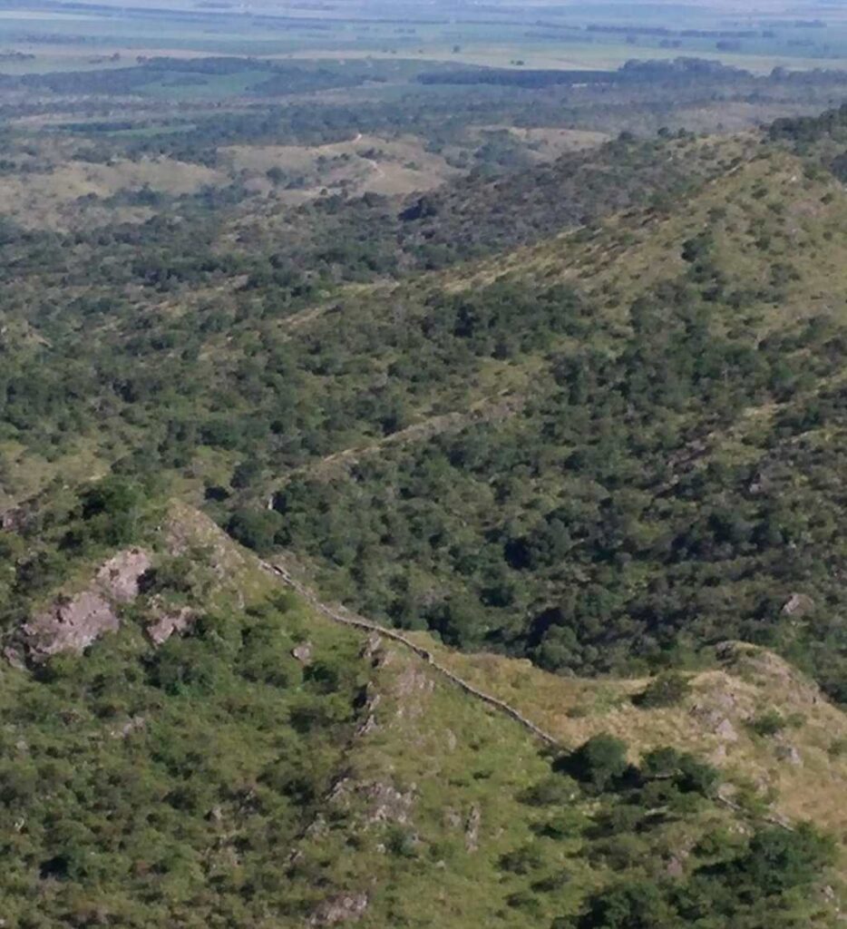 Pircas en Alpa Corral desde el aire Pircas en Alpa Corral desde el aire